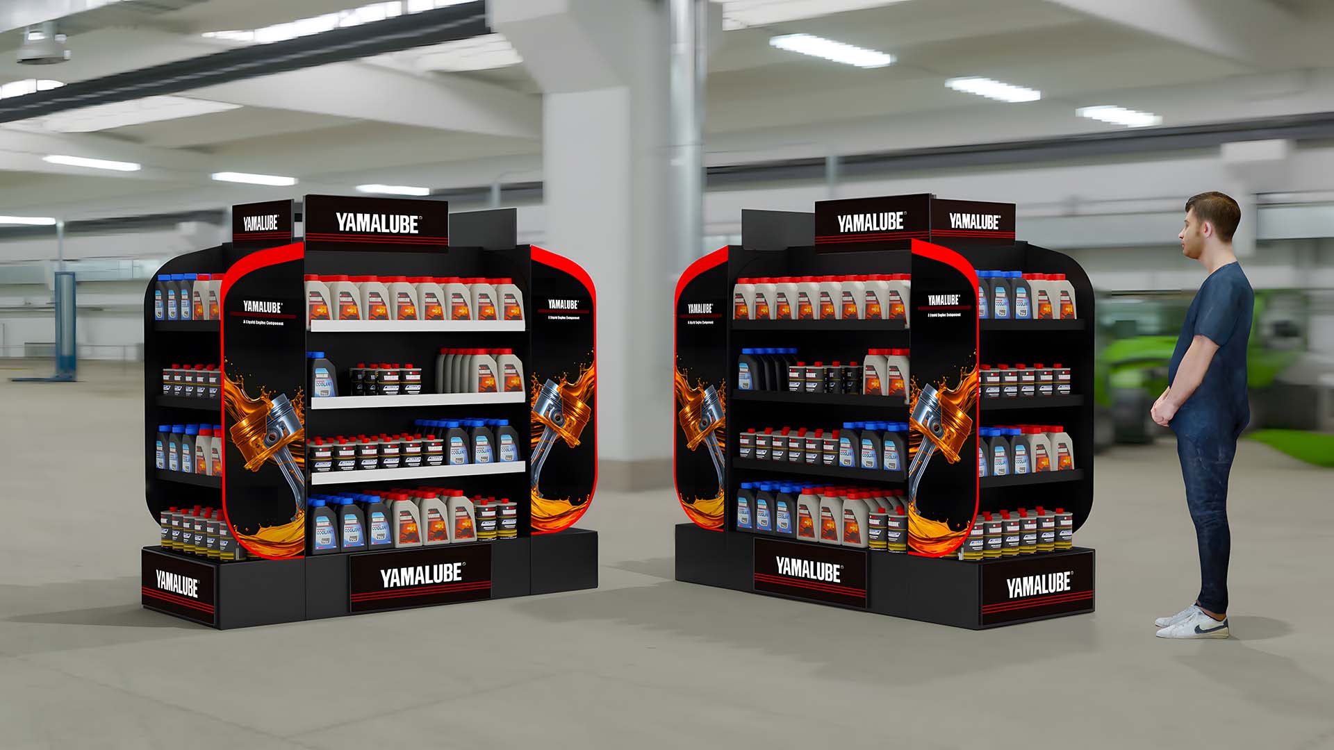 YAMAHA YAMALUBE Showcase build & design